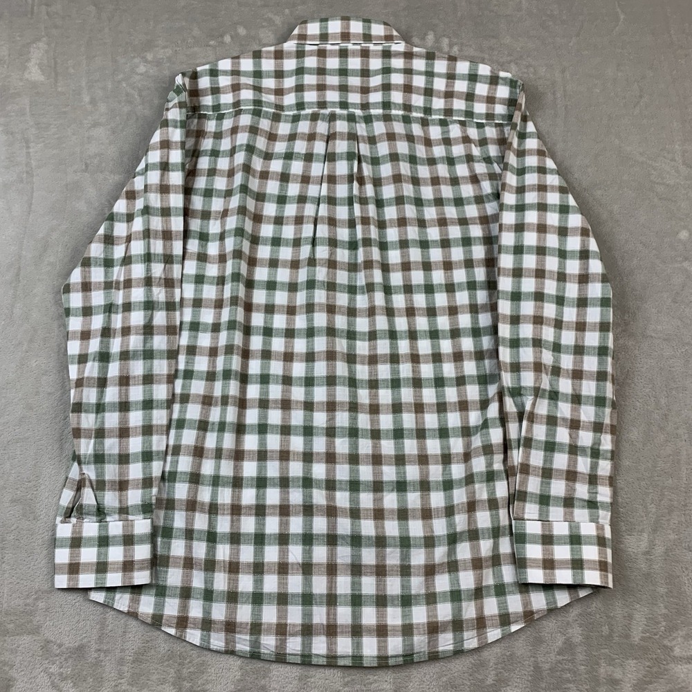 johnnie-O Top Shelf Shirt Mens Medium Khaki Plaid Button Down Long Sleeve Casual - Picture 7 of 7